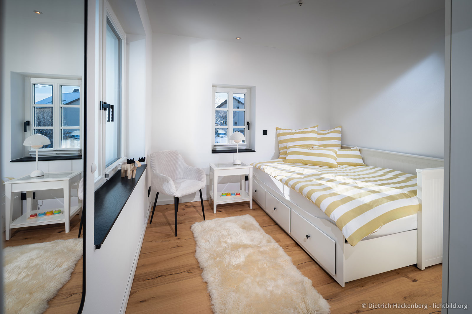 Schlafzimmer 3 in der Variante für Erwachsene ausgestattet. Ferienwohnung Sauerland - Fachwerkhaus Eiben, Benolpe