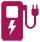 Icon Ladesäule pink
