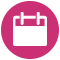 Gehe zum Kalender/Verfügbarkeit -Icon Kalender pink