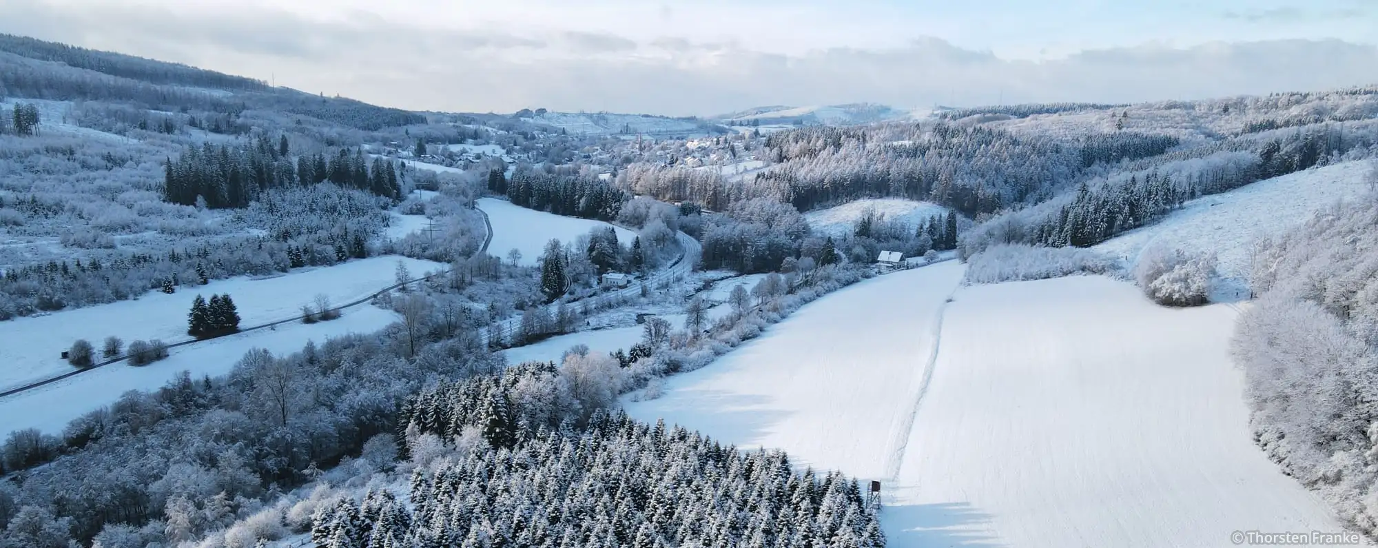 Luftbild Winterlandschaft Benolpe, Foto © Thorsten Franke