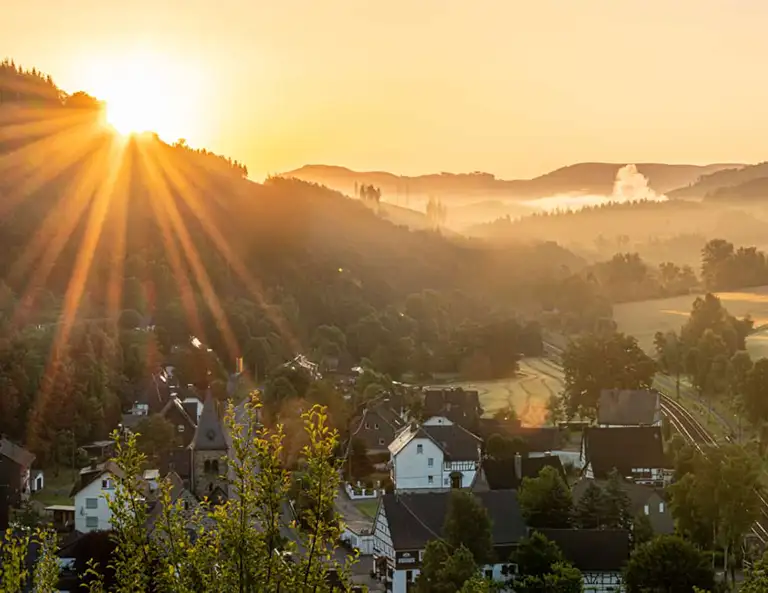 Sonnenaufgang Nähe Benolpe, Foto © Otto Kordes